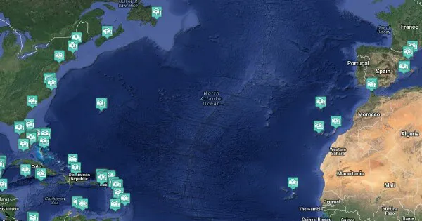 Atlantic Ocean Cruise Region Webcams