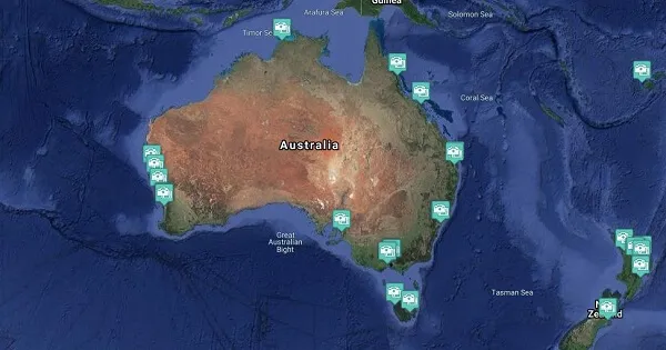 Australian Cruise Region Webcams