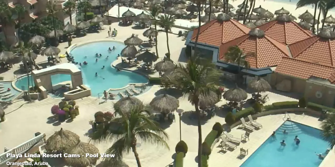 Playa Linda Beach Resort, Oranjestad, Aruba Webcam / Camera
