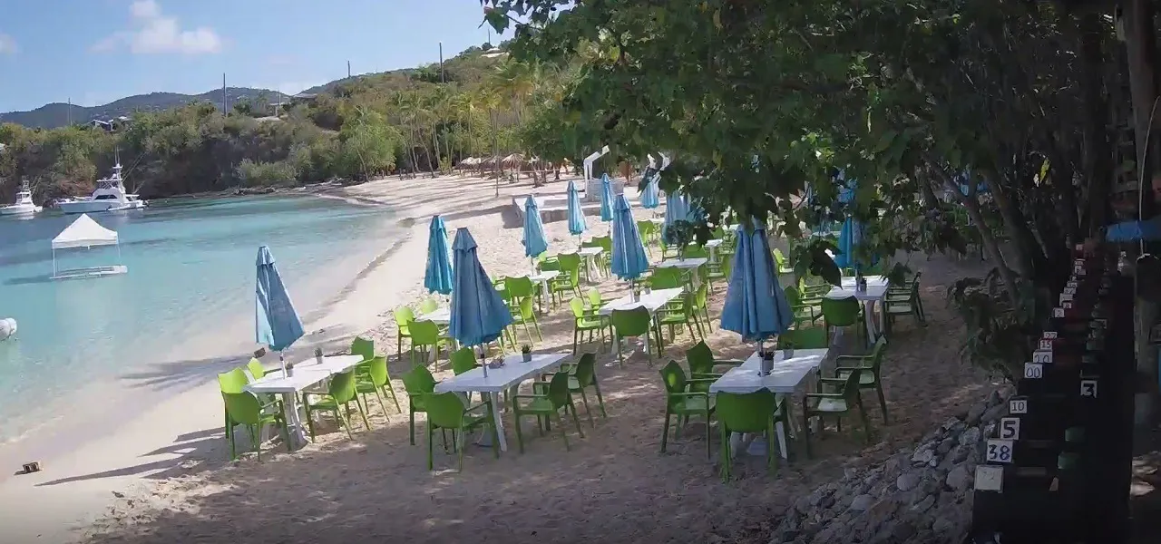 Honeymoon Beach, St. Thomas, USVI Webcam / Camera