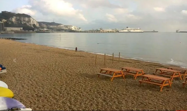 Dover Beach & Port, Dover, England Webcam / Camera