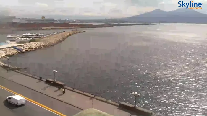 City of Naples and Mt. Vesuvious, Naples, Italy Webcam / Camera