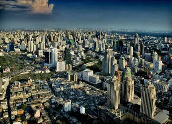 Aerial view of the the Port of Bangkok (Laem Chabang), Thailand