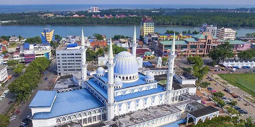 Aerial view of the the Port of Kuantan, Malaysia