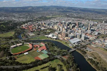 Aerial view of the the Port of Adelaide, South Australia