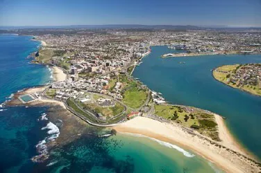 Aerial view of the the Port of Newcastle, New South Wales