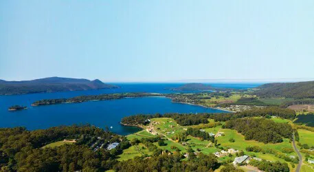 Aerial view of the Port Arthur, Tasmania