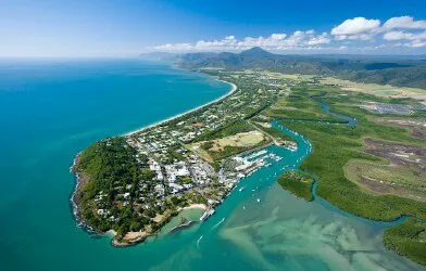 Aerial view of Port Douglas, Queensland