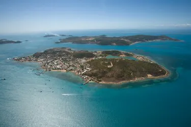 Aerial view of the the Port of Thursday Island, Queensland