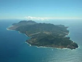 Aerial view of the the Port of Bramble, Montserrat
