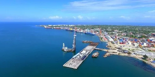 Aerial view of the Puerto Cortes, Honduras