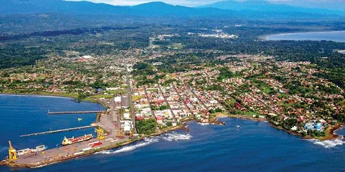 Aerial view of the Puerto Limón, Costa Rica