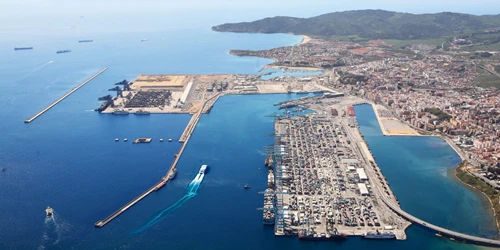 Aerial view of the the Port of Algeciras, Spain
