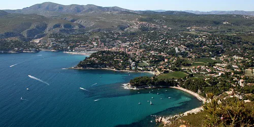 Aerial view of the the Port of Cassis, France