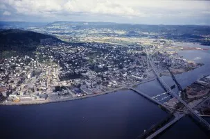 Aerial view of the the Port of Drammen, Norway