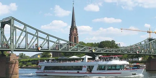 Aerial view of the the Port of Frankfurt, Germany