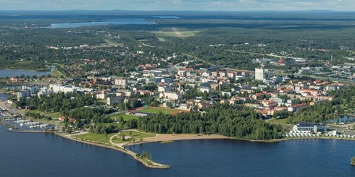 Aerial view of the the Port of Kemi, Finland