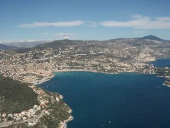 Aerial view of the Port of Nice (Villefranche), France
