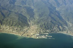 Aerial view of the Port of Savona, Italy