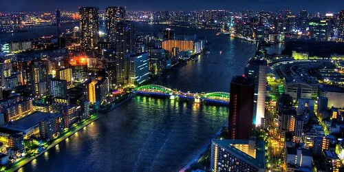 Aerial view of the Port of Vienna, Austria