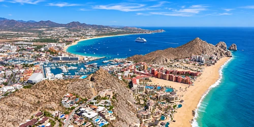 Aerial view of the Port of Cabo San Lucas, Mexico