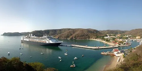 Aerial view of the Port of Huatulco, Mexico