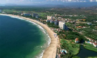 Aerial view of the Port of Ixtapa, Mexico