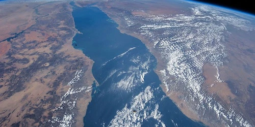 Aerial view of the Red Sea