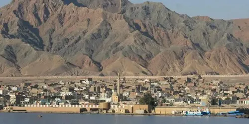 Aerial view of the the Port of Safaga, Egypt