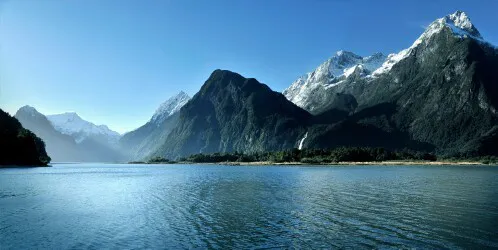 Aerial view of the Milford Sound, New Zealand