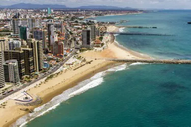 Aerial view of the Port of Fortaleza, Brazil