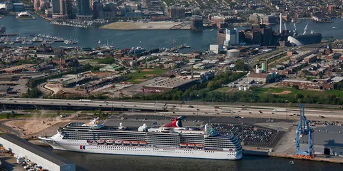 Aerial view of the the Port of Baltimore, Maryland
