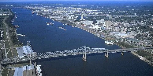 Aerial view of the the Port of Baton Rouge, Louisiana