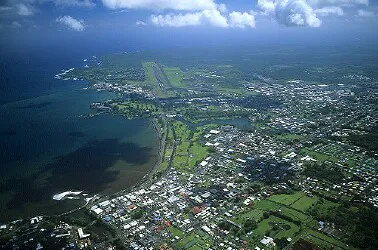 Aerial view of the Port of Hilo, Hawaii