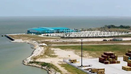 Aerial view of the the Port of Houston, Texas