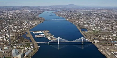 Aerial view of the the Port of Kennewick, Washington