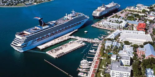 Aerial view of the Port of Key West, Florida