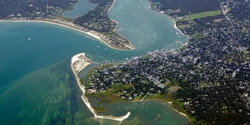 Aerial view of the Port of Martha's Vineyard, Massachusetts