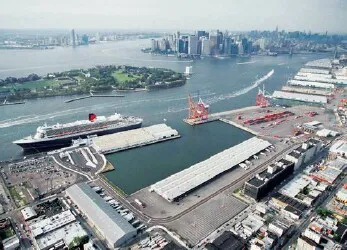 Aerial view of the Port of New York (Brooklyn), New York