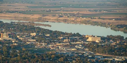 Aerial view of the the Port of Richland, Washington