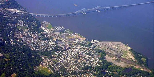 Aerial view of the the Port of Sleepy Hollow, New York