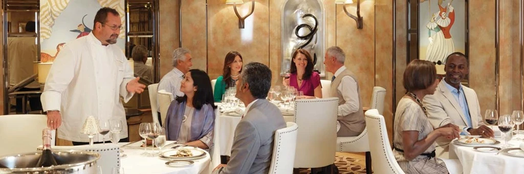 Specialty dining aboard Cunard
