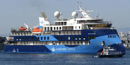 Live real-time ocean cruise ship tracking of Ocean Victory from Albatros Expeditions