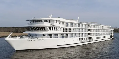 Live real-time river cruise ship tracking of American Serenade from American Cruise Lines