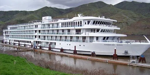 Live real-time river cruise ship tracking of American Song from American Cruise Lines