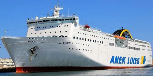 Live real-time cruise ferry tracking of Elyros from ANEK Lines