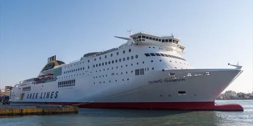 Live real-time cruise ferry tracking of Olympic Champion from ANEK Lines