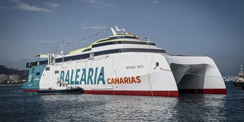 Live real-time cruise ferry tracking of Mercedes Pinto from Baleària