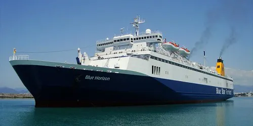 Live real-time cruise ferry tracking of Blue Horizon from Blue Star Ferries