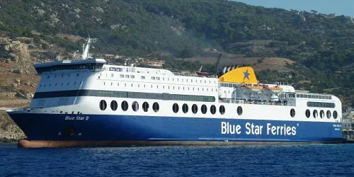 Live real-time cruise ferry tracking of Blue Star 2 from Blue Star Ferries